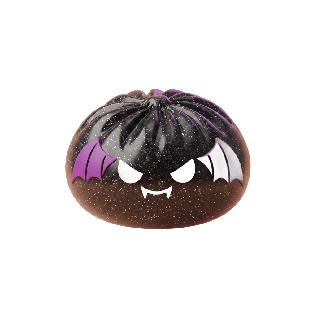 Squishy Dumpling Chauve-souris Halloween Glitter — squishy anti-stress slow-rise kawaii
