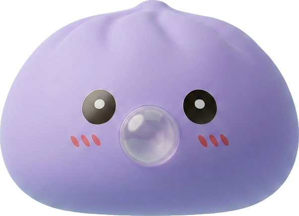 Big Dumpling Squishy Bleu Océan — squishy anti-stress slow-rise kawaii