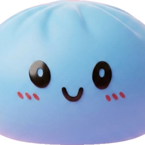 Dumpling Squishy Bleu Océan — squishy anti-stress slow-rise kawaii