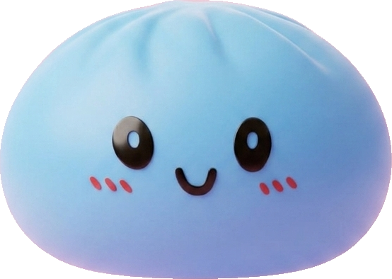 Dumpling Squishy Bleu Océan — squishy anti-stress slow-rise kawaii