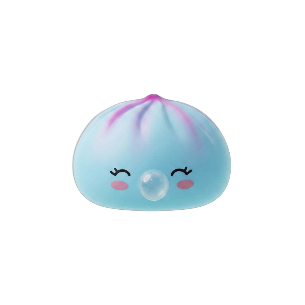Dumpling Squishy Frost Blue Rare Blow — squishy anti-stress slow-rise kawaii