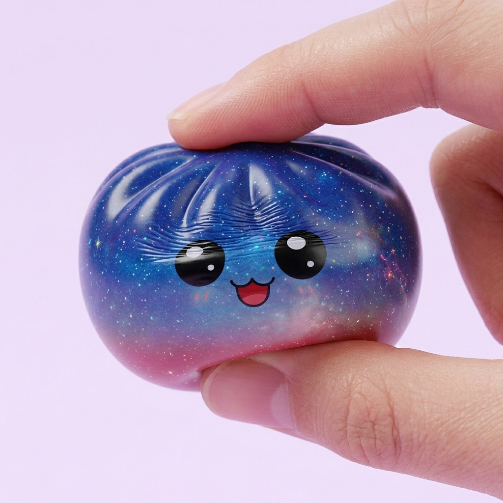 Mystery Dumpling Squishy Charmant Adorable pressé dans la main, matière squishy