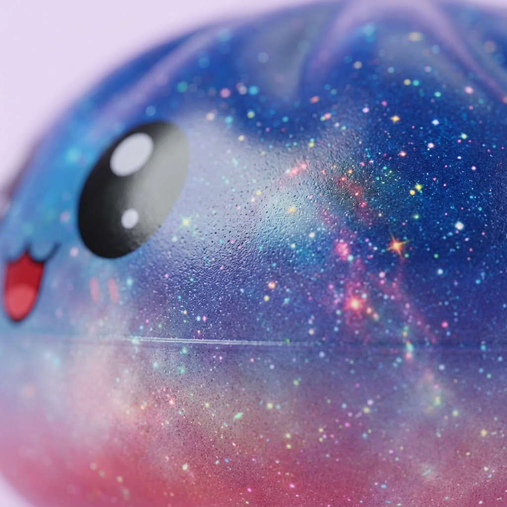 Mystery Dumpling Squishy Charmant Adorable — gros plan macro sur la texture