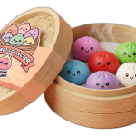 Coffrets & Lots — squishy dumpling dans sa boîte panier vapeur bambou