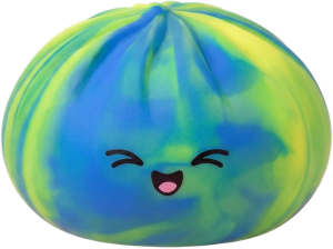 Rainbow Dumpling Squishy Multicolore — squishy seul, taille réelle
