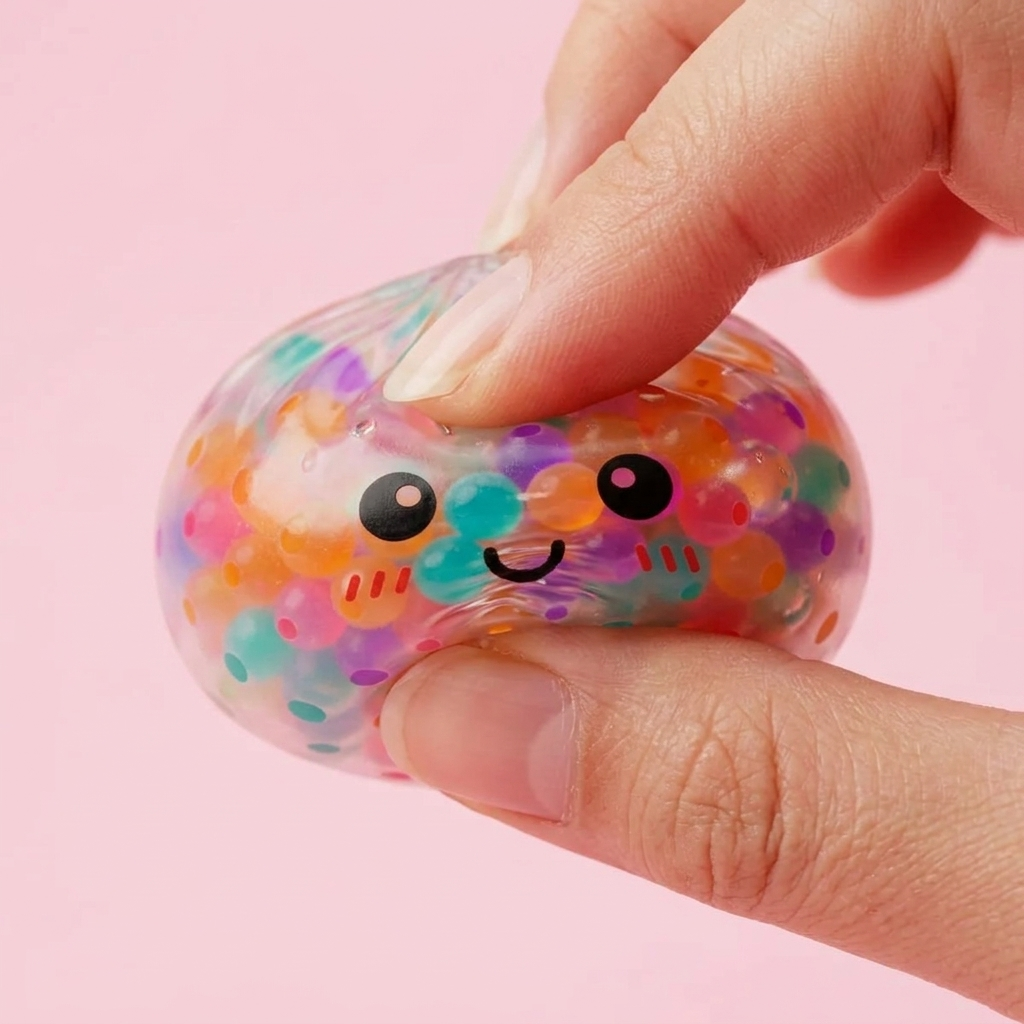 Squishy Dumpling Multicolore Bulles Douces — effet slow-rise, la mousse regonfle