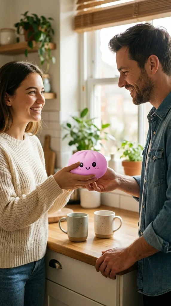Squishy Dumpling Mystery Box Surprise offert en cadeau entre deux personnes