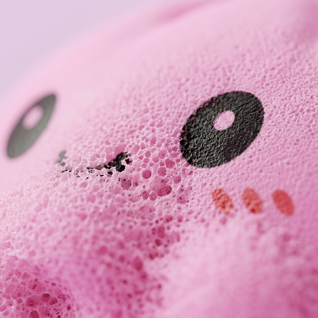 Squishy Dumpling Mystery Box Surprise — gros plan macro sur la texture