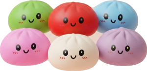 Dumpling Squishy Collection Lot De 6 — squishy anti-stress slow-rise kawaii