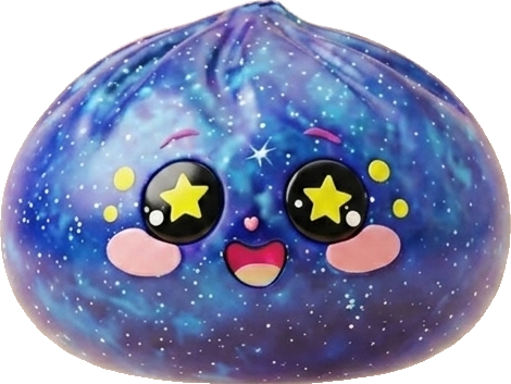 Galaxy Dumpling Squishy Cosmique Étoilé — squishy anti-stress slow-rise kawaii
