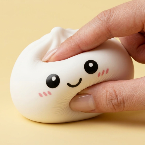 Giant Dumpling Squishy Jouet XXL — effet slow-rise, la mousse regonfle