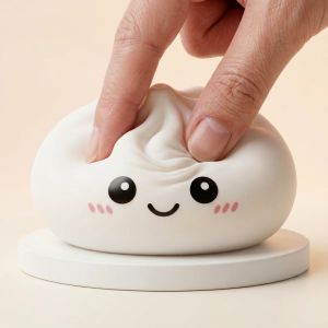 Giant Dumpling Squishy Jouet XXL pressé dans la main, matière squishy