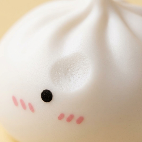 Giant Dumpling Squishy Jouet XXL — gros plan macro sur la texture