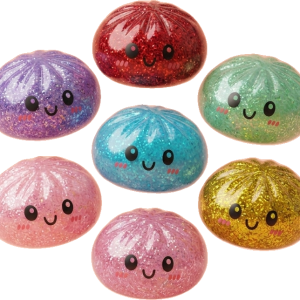 Glitter Dumpling Squishy Set De 6 — squishy anti-stress slow-rise kawaii