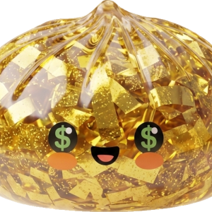 Gold Dumpling Squishy Édition Rare — squishy anti-stress slow-rise kawaii