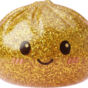 Glitter Dumpling Squishy Or Luxueux — squishy anti-stress slow-rise kawaii