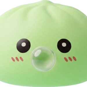 Dumpling Squishy Vert Frais Nature — squishy anti-stress slow-rise kawaii
