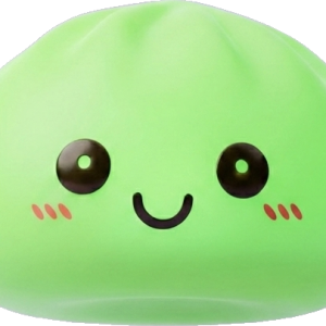 Veilleuse Dumpling Squishy Verte Lumineuse — squishy anti-stress slow-rise kawaii