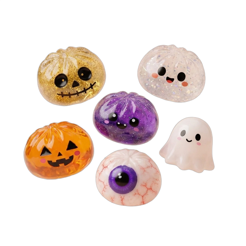 Squishy Dumpling Halloween Set de 5 — squishy anti-stress slow-rise kawaii