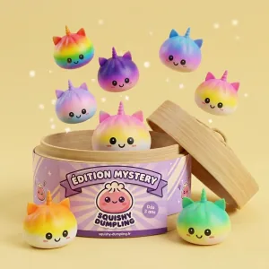 Jumbo Dumpling Squishy Licorne Arc-en-ciel — squishy anti-stress slow-rise kawaii