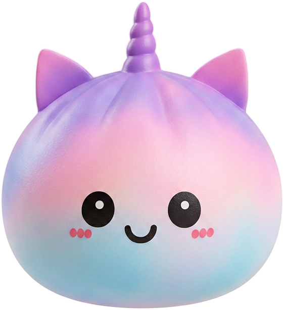 Jumbo Dumpling Squishy Licorne Arc-en-ciel — squishy seul, taille réelle