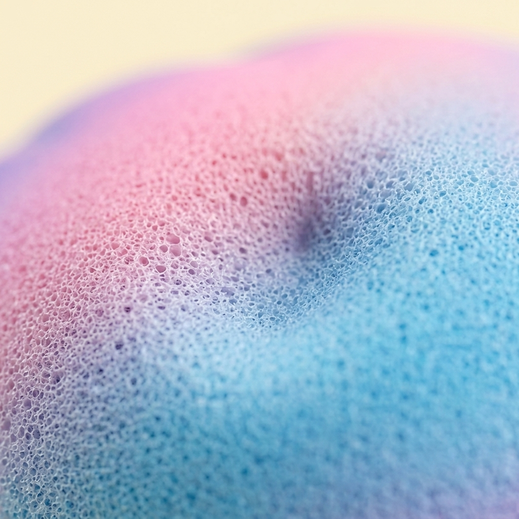 Jumbo Dumpling Squishy Licorne Arc-en-ciel — gros plan macro sur la texture