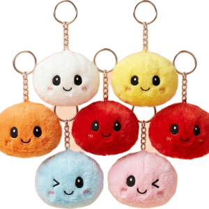 Dumpling Squishy Porte-Clés Peluche X6 — squishy anti-stress slow-rise kawaii