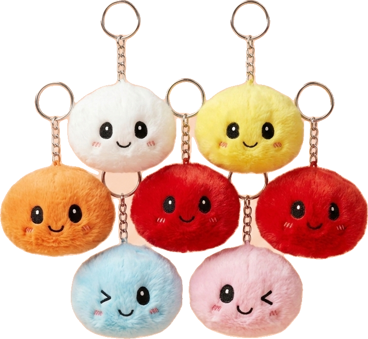 Dumpling Squishy Porte-Clés Peluche X6 — squishy anti-stress slow-rise kawaii