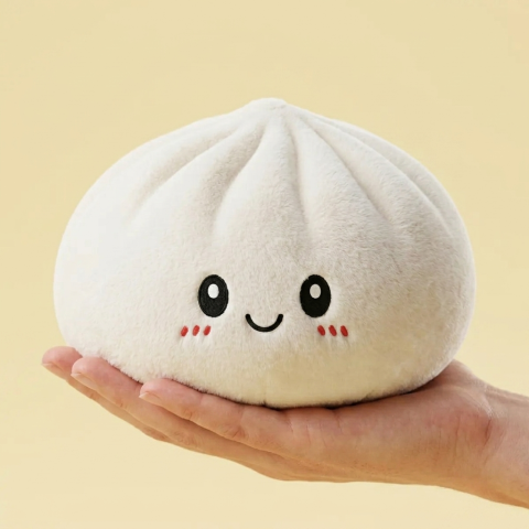 Squishy Dumpling Big Douceur tenu en main, taille réelle