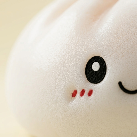 Squishy Dumpling Big Douceur — gros plan macro sur la texture