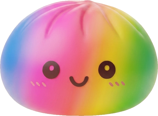 Rainbow Dumpling Squishy Grand Format — squishy anti-stress slow-rise kawaii