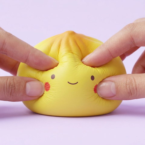 Dumpling Squishy Blind Box Mini pressé dans la main, matière squishy