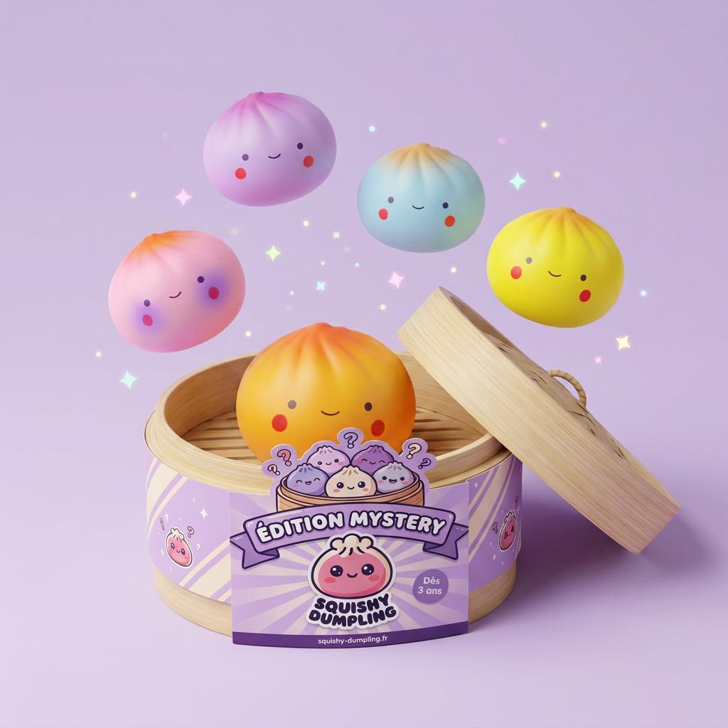 Dumpling Squishy Blind Box Mini — squishy anti-stress slow-rise kawaii