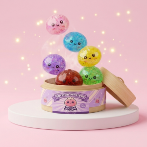Mini Dumpling Squishy Métallique Brillant — squishy anti-stress slow-rise kawaii