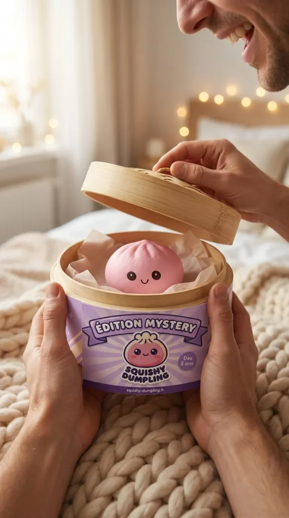 Déballage du Mini Dumplings Squishy Mystère Surprise — la boîte panier vapeur s'ouvre