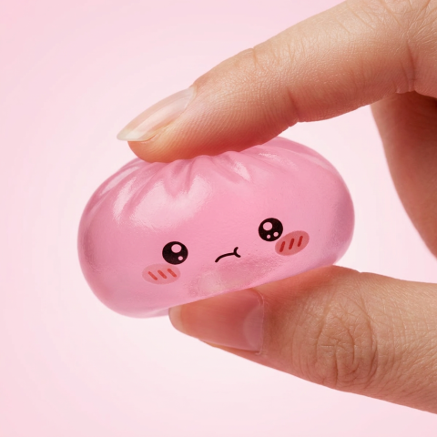 Mini Dumpling Squishy Sucré — effet slow-rise, la mousse regonfle