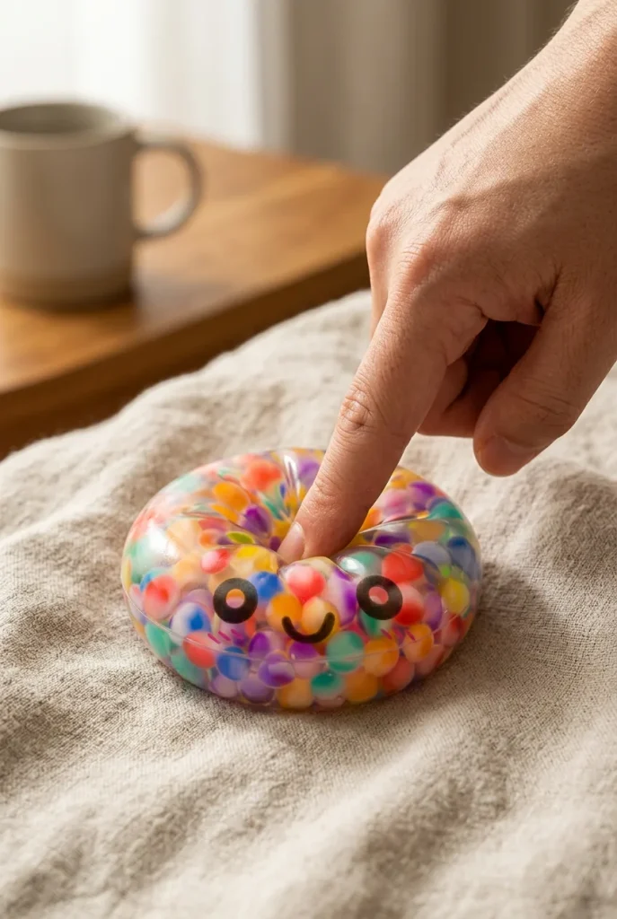 Mystery Dumpling Squishy Bulle Douce pressé dans la main — effet squishy slow-rise