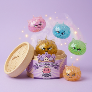 Glitter Dumpling Squishy Rare Licorne Magique — squishy anti-stress slow-rise kawaii