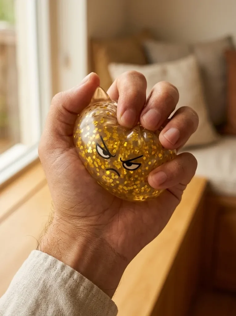 Glitter Dumpling Squishy Rare Licorne Magique pressé dans la main — effet squishy slow-rise