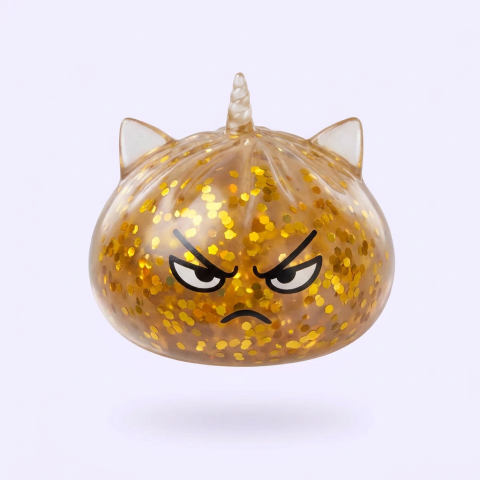 Glitter Dumpling Squishy Rare Licorne Magique — le squishy rare de la mystery box