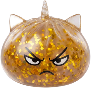 Glitter Dumpling Squishy Rare Licorne Magique — squishy seul, taille réelle