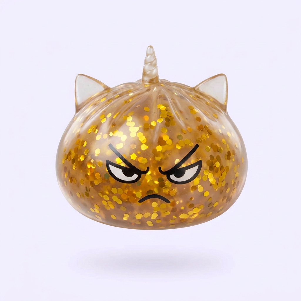 Glitter Dumpling Squishy Rare Licorne Magique — le squishy rare de la mystery box