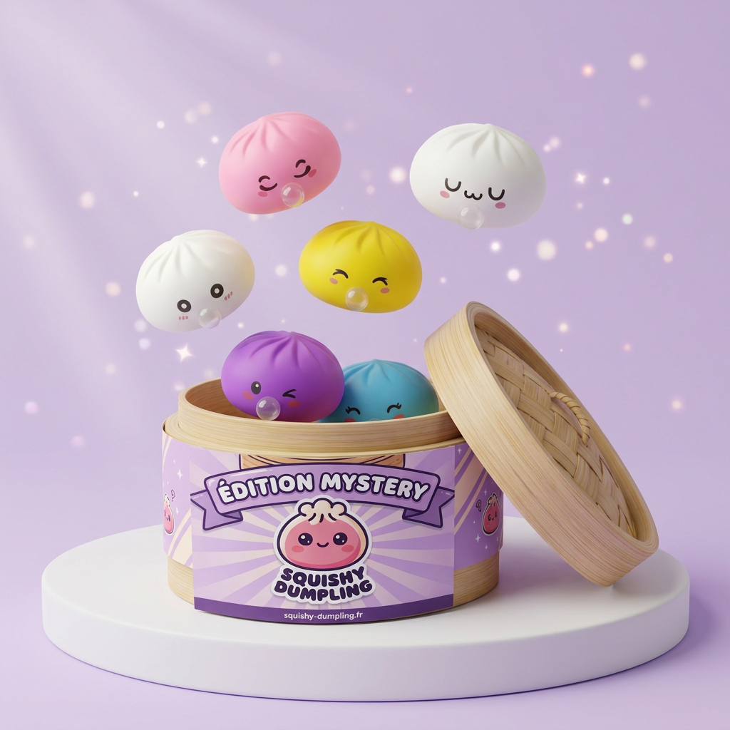 Mystery Dumpling Squishy Jouet Bulle — squishy anti-stress slow-rise kawaii