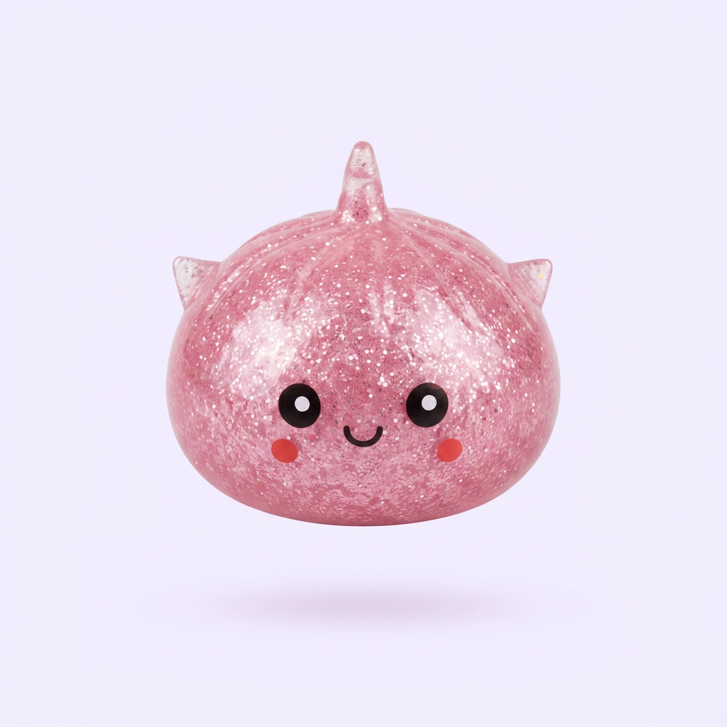 Mystery Dumpling Squishy Glitter Licorne — le squishy rare de la mystery box
