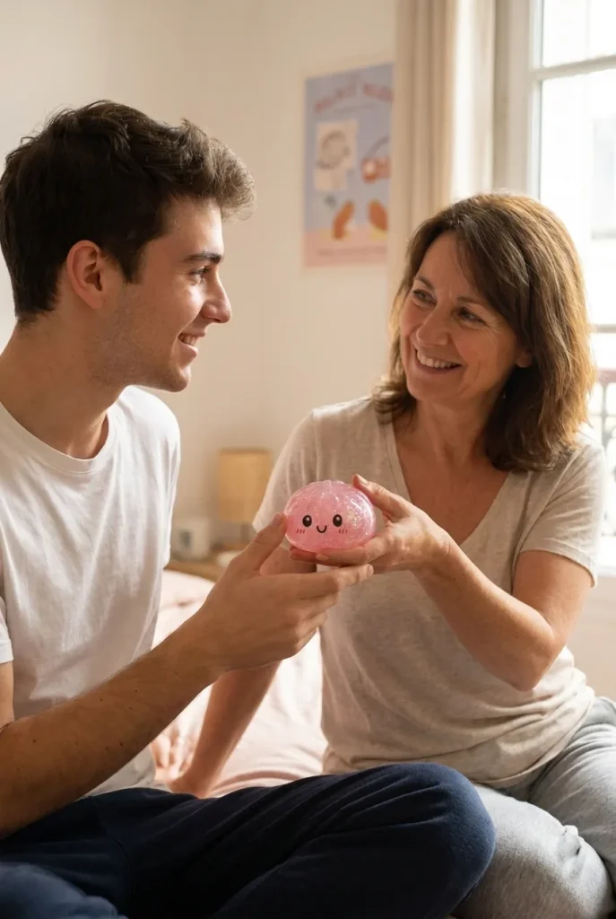 Mystery Dumplings Squishy Glitter Surprise offert en cadeau entre deux personnes