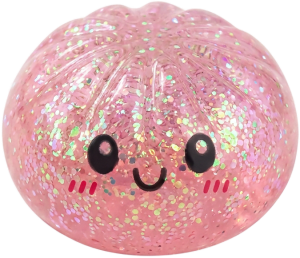 Mystery Dumplings Squishy Glitter Surprise — squishy seul, taille réelle