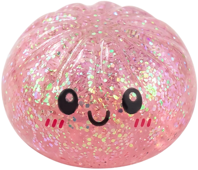 Mystery Dumplings Squishy Glitter Surprise — squishy seul, taille réelle