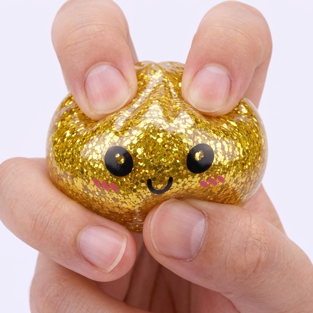 Squishy Dumpling Mystery Glitter Mini Set — effet slow-rise, la mousse regonfle