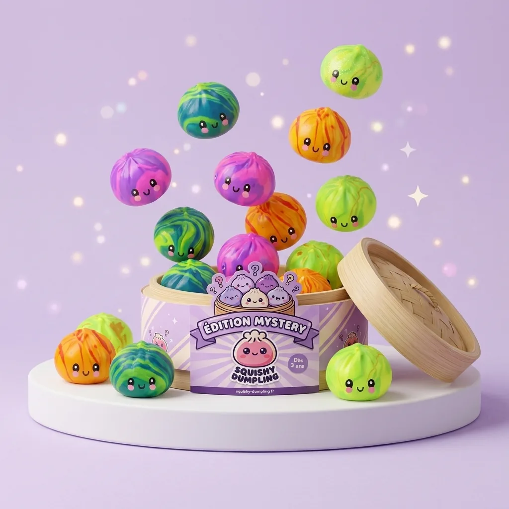 Dumpling Squishy Mini Tie Dye Mystery — squishy anti-stress slow-rise kawaii
