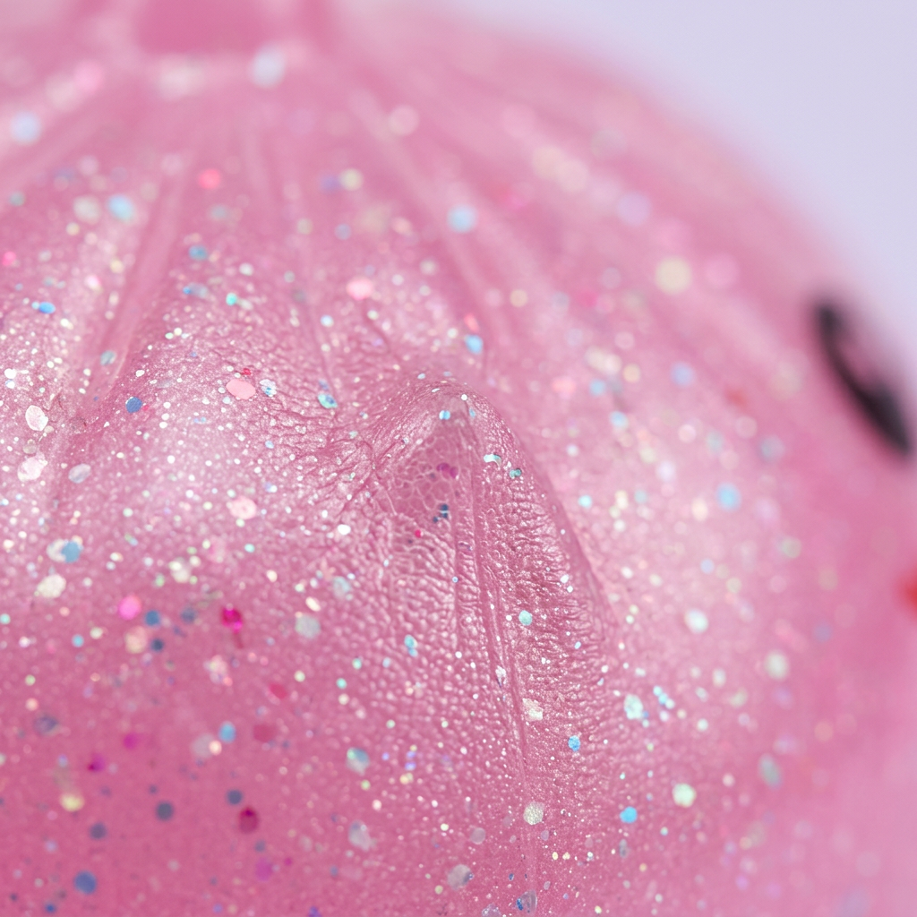 Dumpling Squishy Mini Licorne Mystère — gros plan macro sur la texture